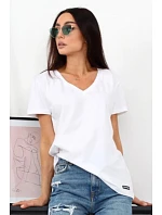 Dámske tričko s krátkym rukávom Serek brown - Off Pink