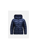Detská péřová bunda Peak Performance Jr Helium Down Hood Jacket, farba tmavomodrá