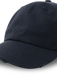 Atlantis Headwear Dad Hat Destroyed-S 6-panelová bejzbalová čiapka 33.0243 tmavomodrá