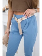Nohavice Puntor s opaskom denim Nohavice Puntor s opaskom denim