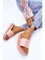 Damskie Klapki Big Star LL274425 Jasnoróżowe