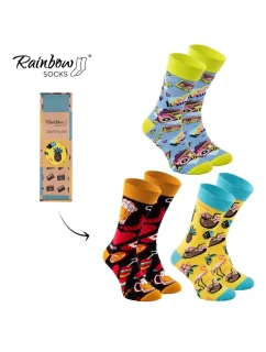 Skarpetkowy Zestaw PARTY BOX 3 Pary Rainbow Socks