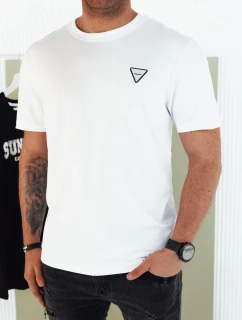 FashionStreet pánske základné biele tričko RX5440