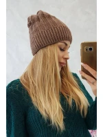 Fleecová čiapka Anna K238 mocca