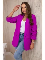 Bunda s chlopňou elegantná fialová