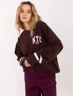 Mikina MJ BL H2496.27 tmavohnedá