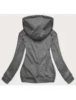 Tmavo šedá dámska mikina (20002)