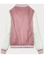 Ružová dámska bunda typu bomber (16M9067-46)