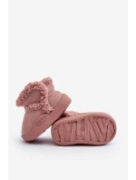 Dziecięce Śniegowce Na Rzep Różowe Unitia