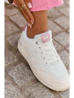 Sneakersy Damskie Na Platformie LEE EMMA WOMEN LOW 50251014.00L Białe