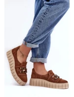 Dámske poltopánky 3398 Brown with Beige - Lewski Shoes Dámske poltopánky 3398 Brown with Beige - Lewski Shoes