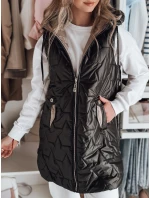 Dámska prechodná prešívaná vesta GLITTI black FashionStreet TY4804
