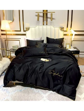 Posteľná súprava z mikrovlákna s výšivkou Cotton World FHL-2605 160x200 Posteľná súprava z mikrovlákna s výšivkou Cotton World FHL-2605 160x200