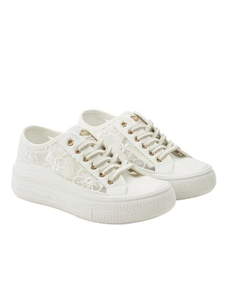 Lee Cooper dámske športové topánky white platform lace-up women's Lee Cooper dámske športové topánky white platform lace-up women's