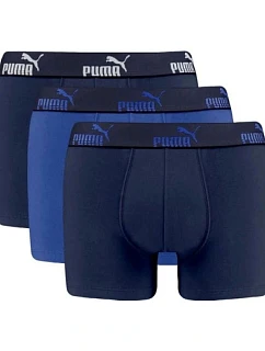Boxerky Puma, pánske boxerky, balenie po 3 kusoch, modré, tmavomodré