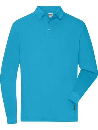 Daiber JN 1842 Pánske pracovné polo s dlhým rukávom z piké 02.1842 tyrkysové Daiber JN 1842 Pánske pracovné polo s dlhým rukávom z piké 02.1842 tyrkysové