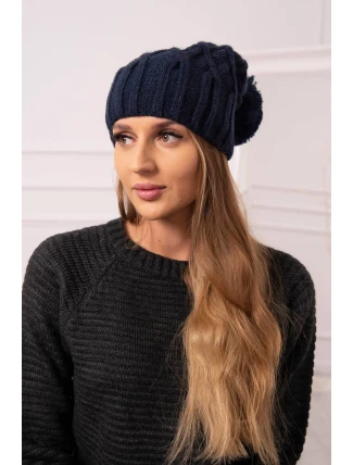 Milano fleecová čiapka K203 navy blue