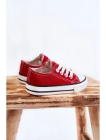 Dziecięce Trampki Klasyczne Czerwone Filemon