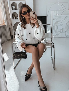 Lakované balerínky KL2913 Palenna Black - Sweet Shoes