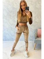 Súprava velúru Queen cappuccino