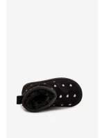 Dětské sněhule srdíčka Černé Gracina