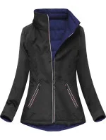 Čierno-tmavomodrá obojstranná prechodná bunda (7699) Čierno-tmavomodrá obojstranná prechodná bunda (7699)