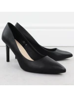 Čierne lodičky na podpätku Sergio Leone 1339