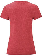 Fruit of the Loom Lady-Fit Iconic 150 T Dámske tričko 16.1432 heather red Fruit of the Loom Lady-Fit Iconic 150 T Dámske tričko 16.1432 heather red