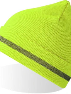 Atlantis Headwear Workout-S Bezpečnostná pletená čiapka 33.0223 žltá fluo