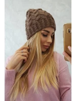 Fleecová čiapka Waleria K307 cappuccino