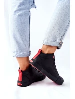Damskie Wysokie Trampki Cross Jeans II2R4032C Czarne