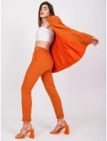 DHJ nohavice SP 13926.02 tmavo oranžová