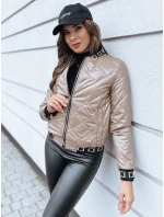 Dámska prešívaná bunda BASEBALL camel FashionStreet TY2563