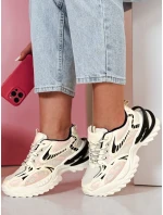 Dámske športové tenisky BLAZERO beige FashionStreet ZY0901 Dámske športové tenisky BLAZERO beige FashionStreet ZY0901