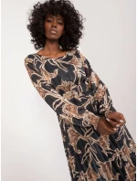 DHJ SK 13928 Šaty.42 čierna a béžová