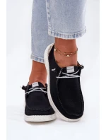 Lekkie Materiałowe Półbuty Damskie McKeylor 96116 Czarne