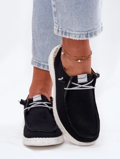 Lekkie Materiałowe Półbuty Damskie McKeylor 96116 Czarne