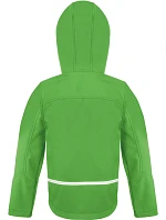 Result R 224JY Detská 3-vrstvová softshellová bunda s kapucňou 30.224J vivid green/black