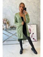 Sveter s geometrickým vzorom tmavo mätový Sveter s geometrickým vzorom tmavo mätový