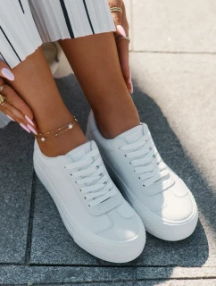 Trampki Damskie Na Platformie Big Star RR274337 Białe