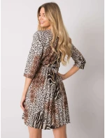 Šaty DHJ SK 11092A 2.01P čierna a béžová