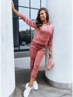 Ružový dámsky velúrový set SO COMFY FashionStreet AY0886 Ružový dámsky velúrový set SO COMFY FashionStreet AY0886