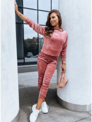 Ružový dámsky velúrový set SO COMFY FashionStreet AY0886 Ružový dámsky velúrový set SO COMFY FashionStreet AY0886