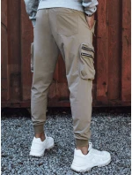 Pánske cargo nohavice béžové FashionStreet UX4302