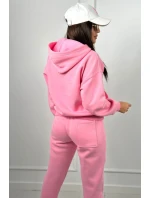Zateplená mikina + nohavice svetloružová