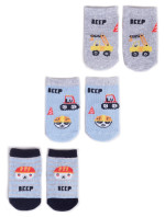 Yoclub 3Pack Detské chlapčenské ponožky SKA-0110C-AA30-001 Viacfarebné