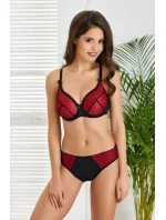 Dámska podprsenka Arianna Red with black - Jagoda