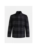 Pánska vlnená teplá košeľa / bunda Style G77965060-149 Black with Dark Grey - Peak