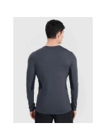 Pánske rýchloschnúce tréningové tričko s dlhým rukávom 4F 4FWMM00TFLOM507-22M pánske