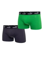 Pánske boxerky Puma 2-Pack Green Grey Comfortable Cotton Pánske boxerky Puma 2-Pack Green Grey Comfortable Cotton